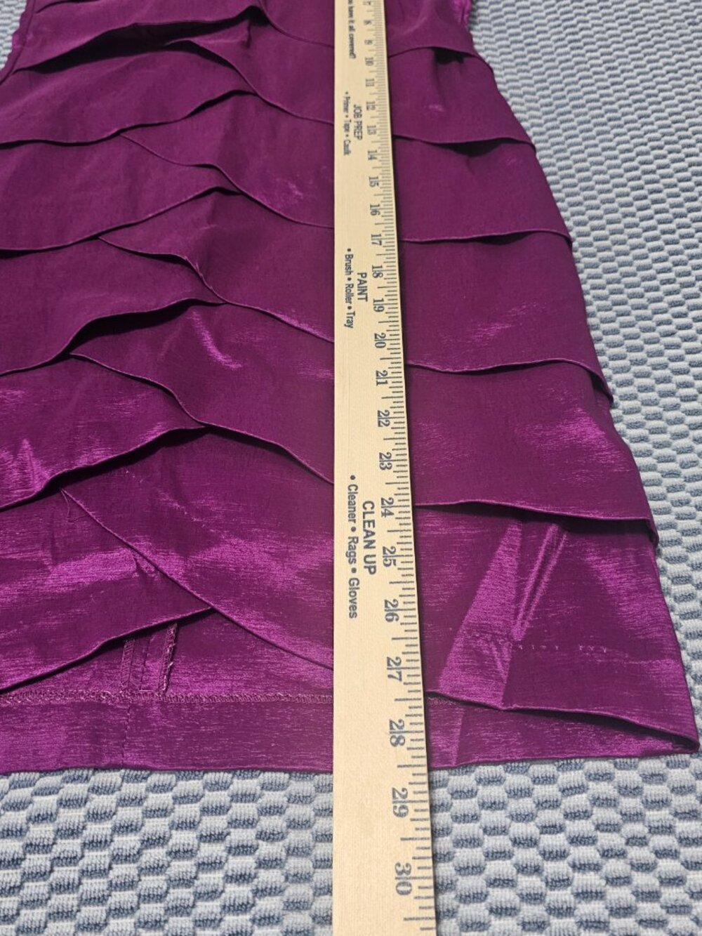 NEW Forever21 Purple Strapless Satin Tube Cocktail Mini Dress - Size Medium - Picture 6 of 6